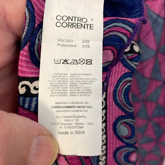 Contro corrente boho dress open back, spaghetti straps, elastic back, waist pink - Picture 8 of 10